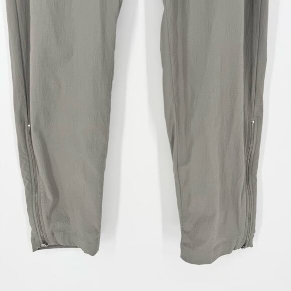 ATHLETA Womens Mod Trekkie Crop Woven Pull-On Zip Ankle Pants Grey Size 6 Active - Picture 4 of 9